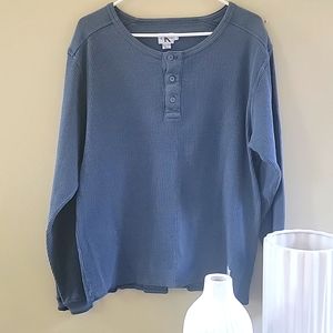 Men or women's Size large Calvin Klein Jeans denim blue thermal.